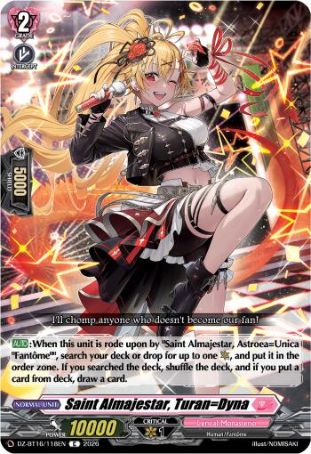 Saint Almajestar, Turan=Dyna (DZ-BT16/118EN) [Parallactic Dawn]