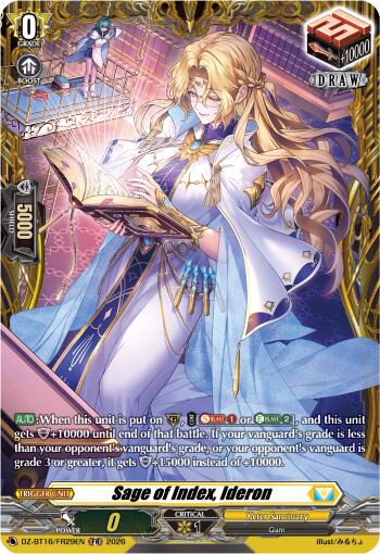 Sage of Index, Ideron (DZ-BT16/FR29EN) [Parallactic Dawn]
