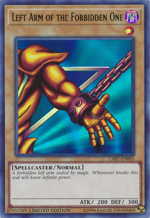 Left Arm of the Forbidden One [LART-EN005] Ultra Rare