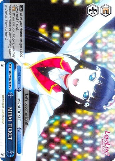 MIRAI TICKET (LSS/WE27-E53 C) (Blue) [Love Live! Sunshine!! Extra Booster]