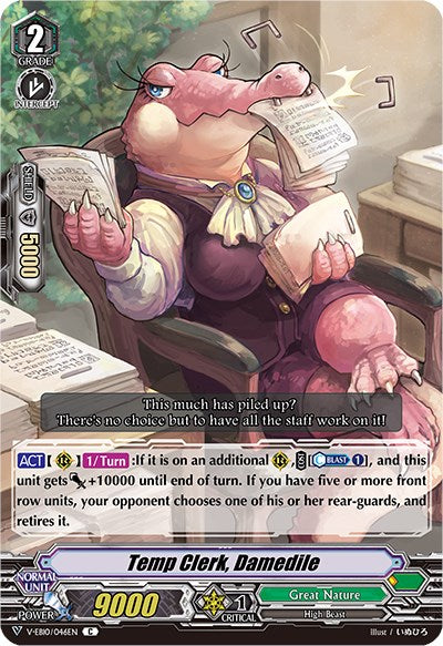 Temp Clerk, Damedile (V-EB10/046EN) [The Mysterious Fortune]