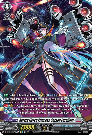 Aurora Fierce Princess, Seraph Purelight (D-BT04/SP07EN) [Awakening of Chakrabarthi]