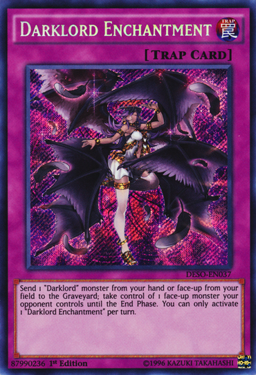 Darklord Enchantment [DESO-EN037] Secret Rare