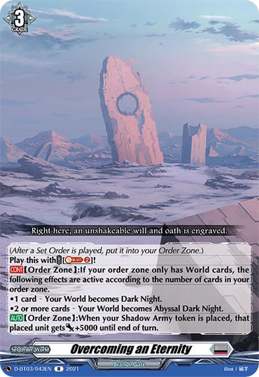 Overcoming an Eternity (D-BT03/043EN) [Advance of Intertwined Stars]