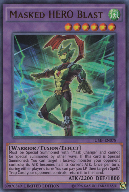 Masked HERO Blast [JUMP-EN078] Ultra Rare