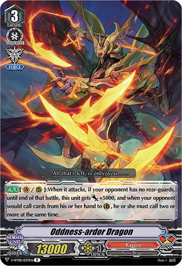 Oddness-ardor Dragon (V-BT08/033EN R) [Silverdust Blaze]