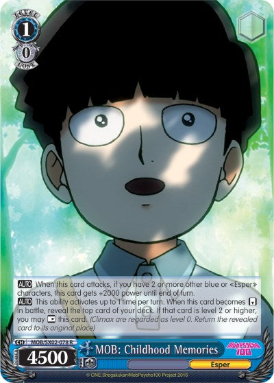 MOB: Childhood Memories (MOB/SX02-078 R) [Mob Psycho 100]