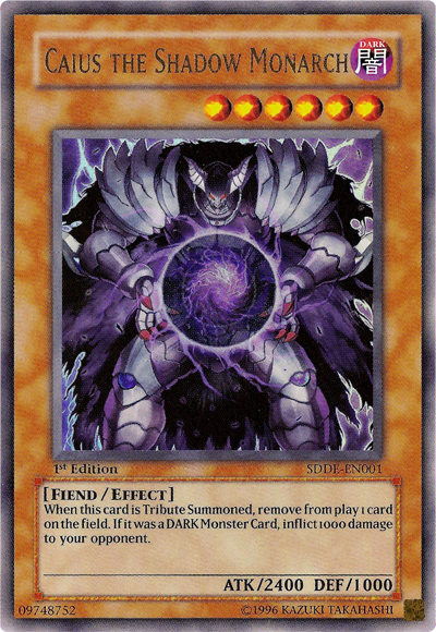 Caius the Shadow Monarch [SDDE-EN001] Ultra Rare