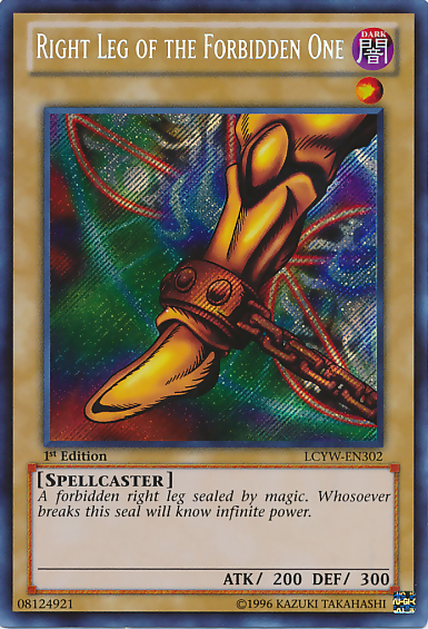 Right Leg of the Forbidden One [LCYW-EN302] Secret Rare