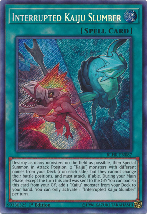 Interrupted Kaiju Slumber [BLHR-EN087] Secret Rare