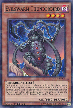 Evilswarm Thunderbird [BP03-EN104] Shatterfoil Rare