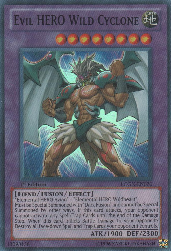 Evil HERO Wild Cyclone [LCGX-EN070] Super Rare