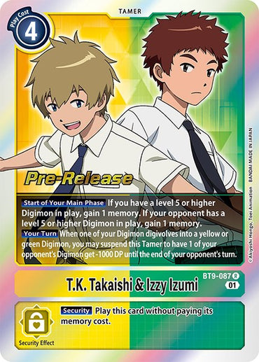 T.K. Takaishi & Izzy Izumi [BT9-087] [X Record Pre-Release Promos]