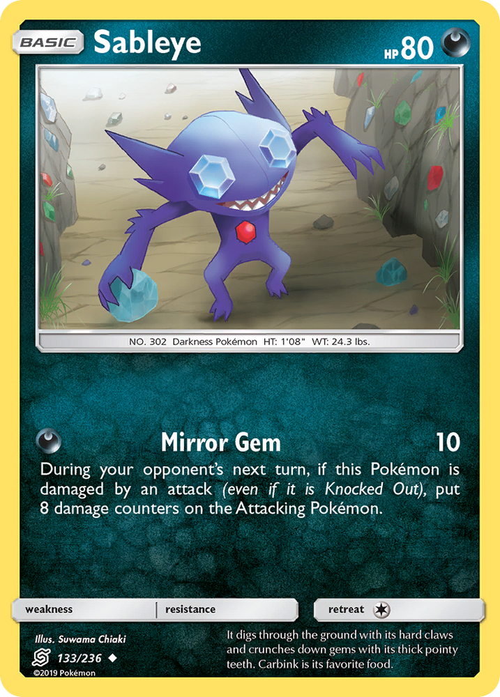 Sableye (133/236) [Sun & Moon: Unified Minds]