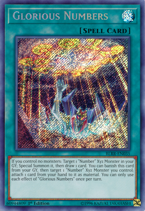 yugioh gandora cards Glorious Numbers [BLRR-EN035] Secret Rare