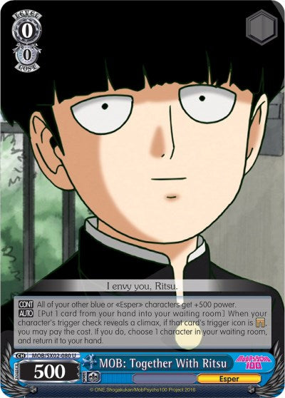 MOB: Together With Ritsu (MOB/SX02-080 U) [Mob Psycho 100]