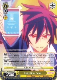 Objection! Sora (NGL/S58-E015 C) [No Game No Life]