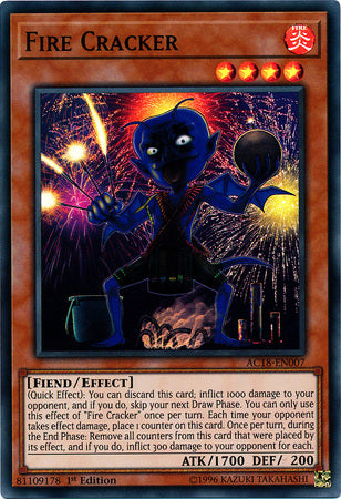 Fire Cracker [AC18-EN007] Super Rare