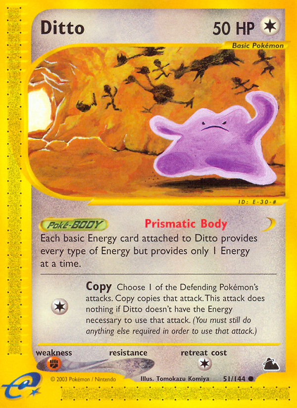 ditto pokemon cards Ditto (51/144) [Skyridge]