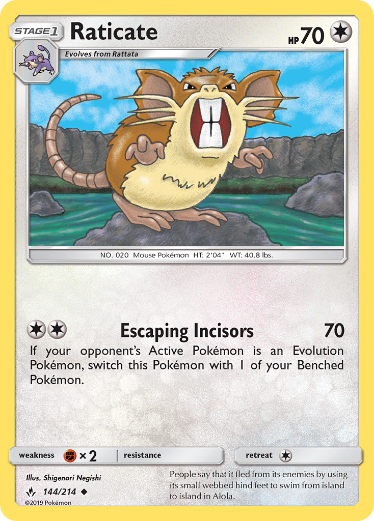 Raticate (144/214) [Sun & Moon: Unbroken Bonds]