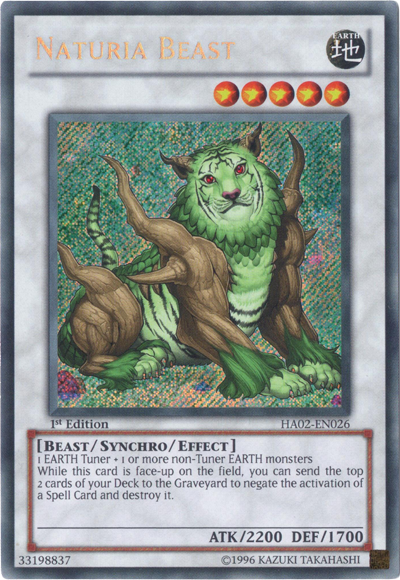 Naturia Beast [HA02-EN026] Secret Rare