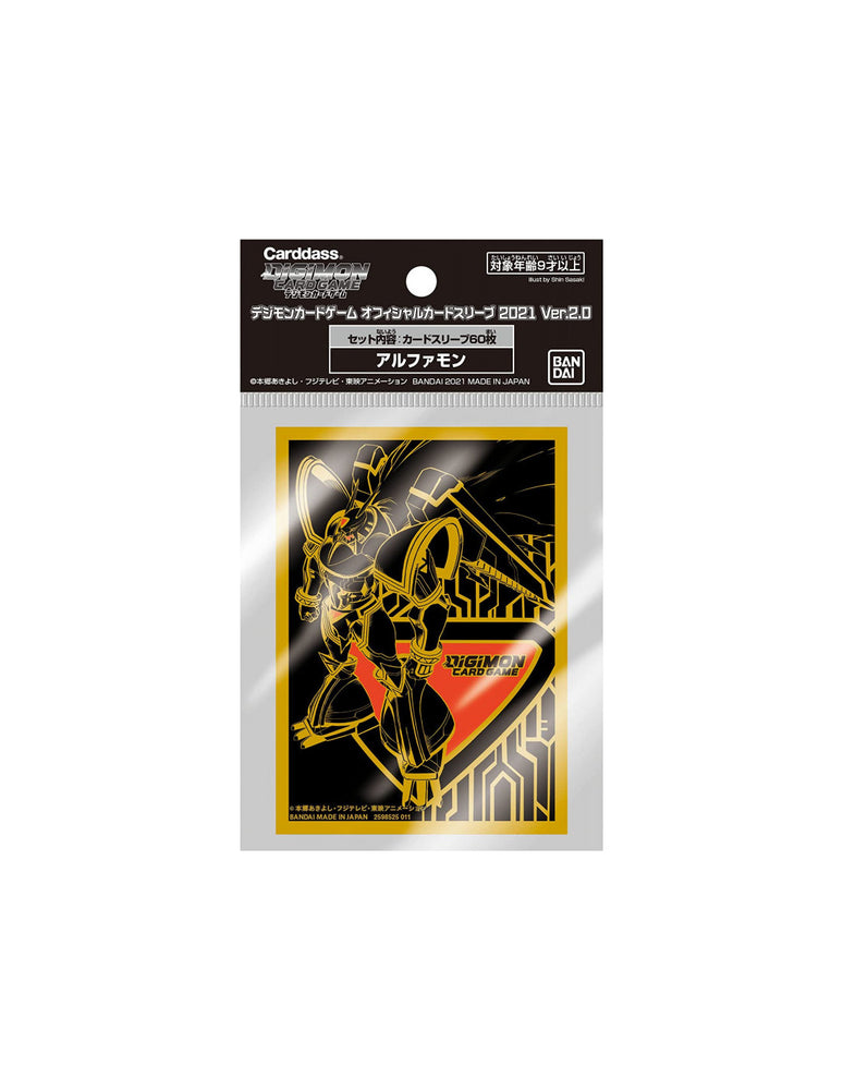 Digimon Card Bandai Digimon Card Game Official Card Sleeve 2021 Ver.2.0 Alphamon 60ct