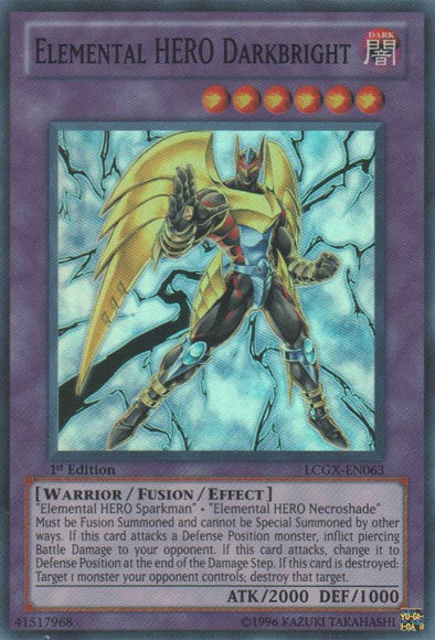 Elemental HERO Darkbright [LCGX-EN063] Super Rare