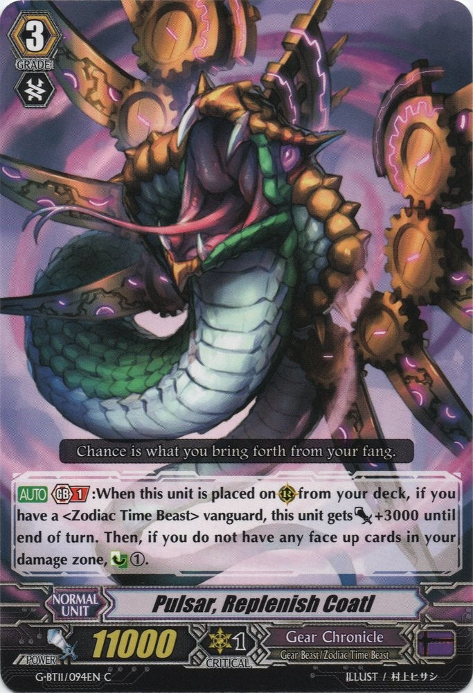 Pulsar, Replenish Coatl (G-BT11/094EN) [Demonic Advent]