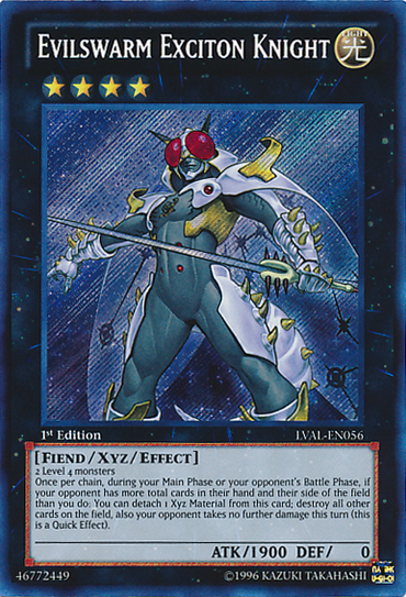 Evilswarm Exciton Knight [LVAL-EN056] Secret Rare