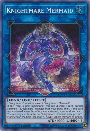 Knightmare Mermaid [MP19-EN025] Prismatic Secret Rare